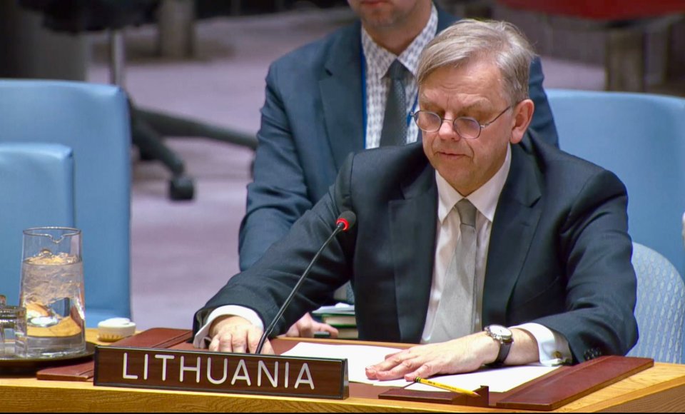 JT Saugumo Tarybos posėdyje Lietuva pabrėžė būtinybę užtikrinti atsakomybę už tarptautinės teisės...